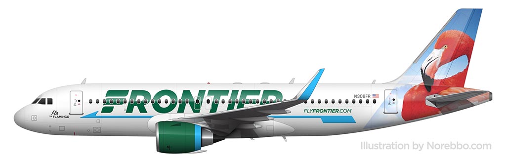 frontier airlines livery