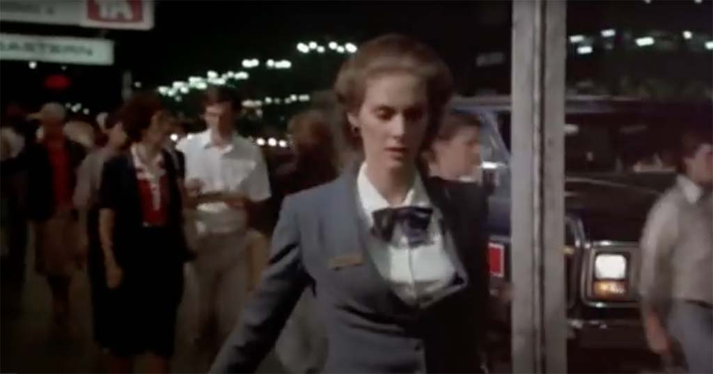 Airplane no stopping in white zone movie quote