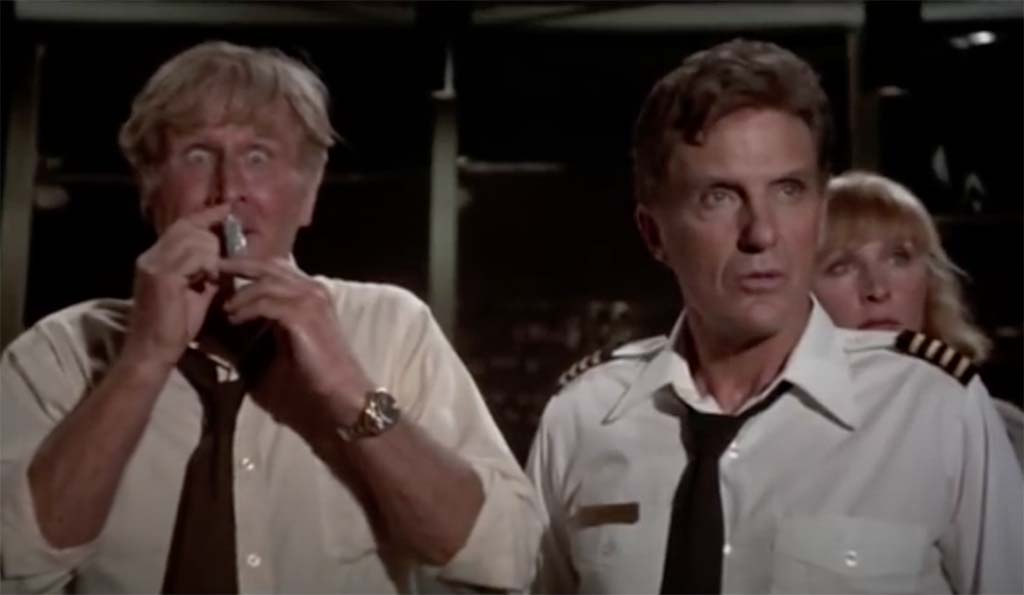 Airplane sniffing glue quote