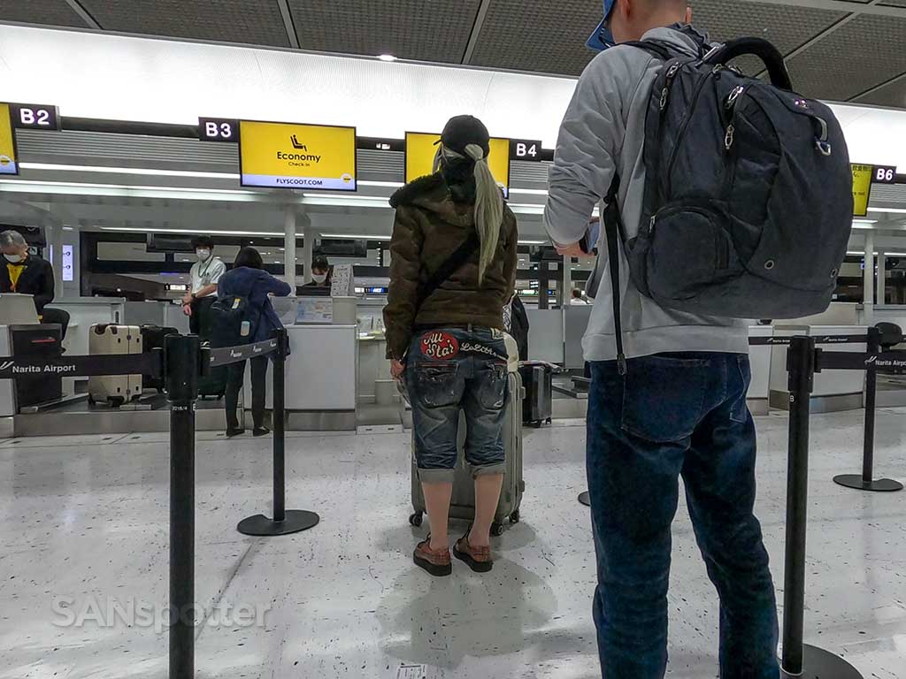 Scoot ticket counter NRT