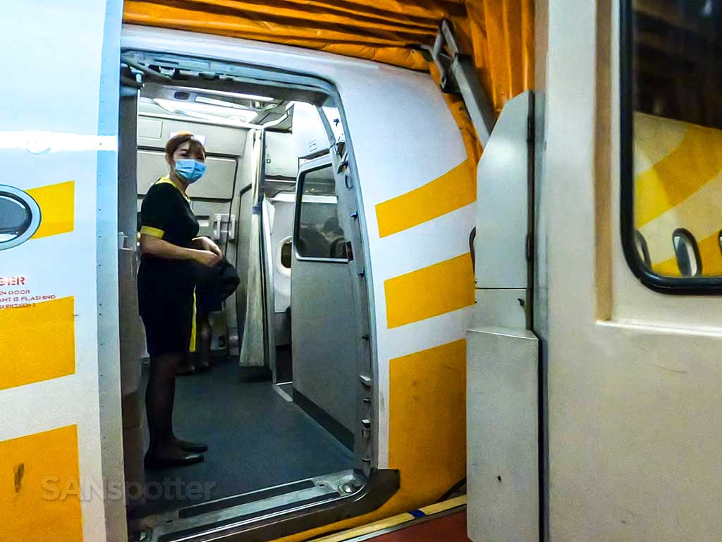 Scoot Airlines a320 boarding door