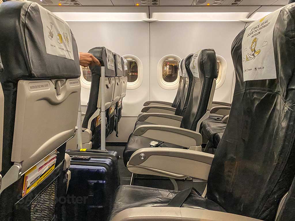 Scoot Airlines A320 seats