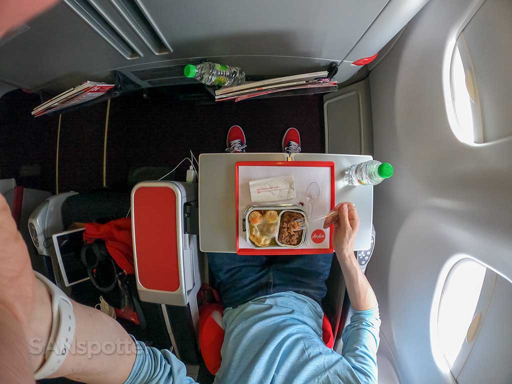 AirAsia X Premium Flatbed meal