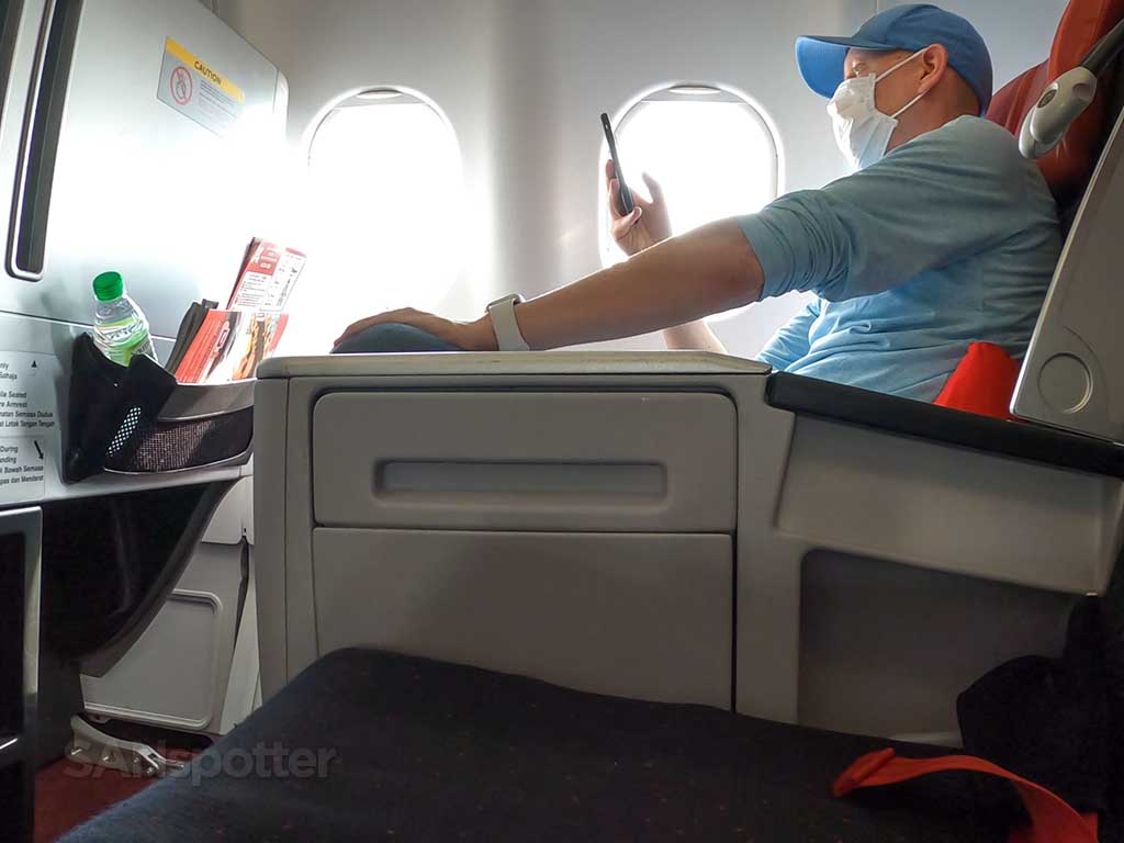 SANspotter selfie AirAsia X premium flatbed review