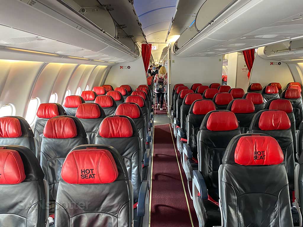 AirAsia X A330 hot seats