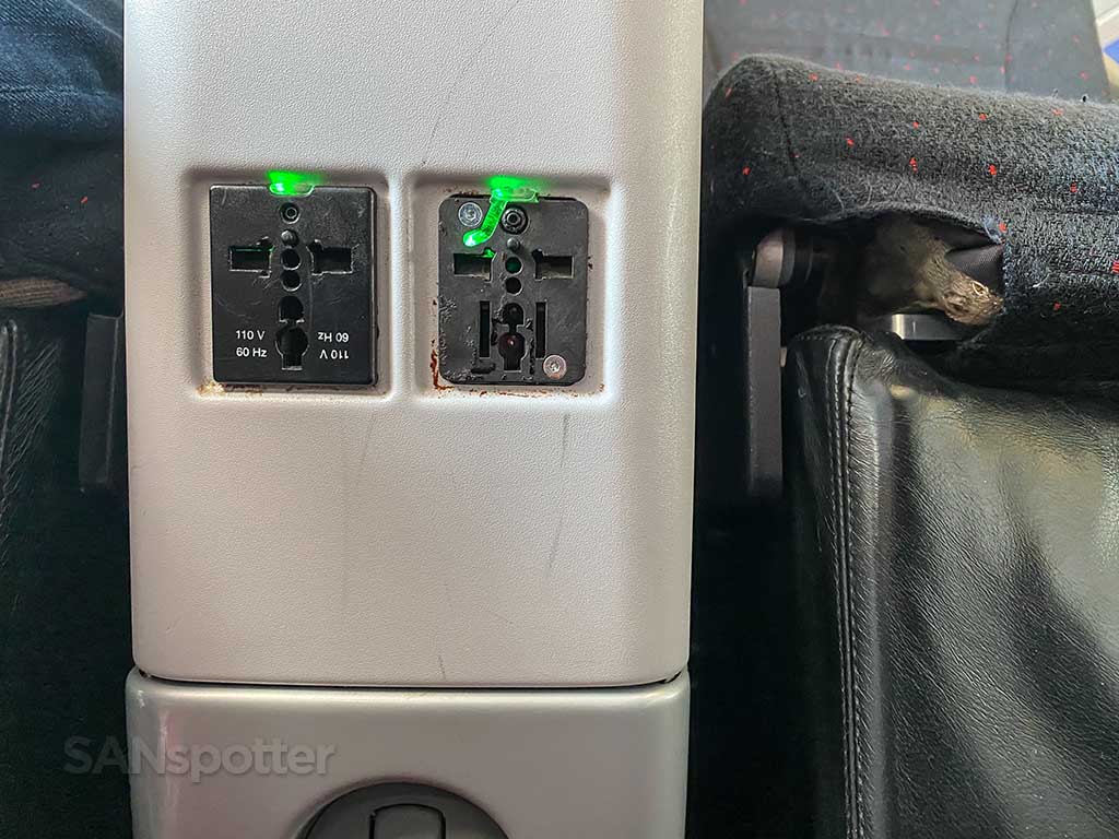 AirAsia X Premium Flatbed power outlet