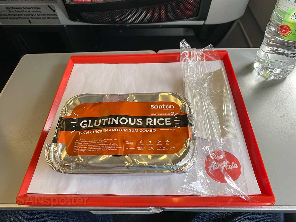 AirAsia X glutinous rice
