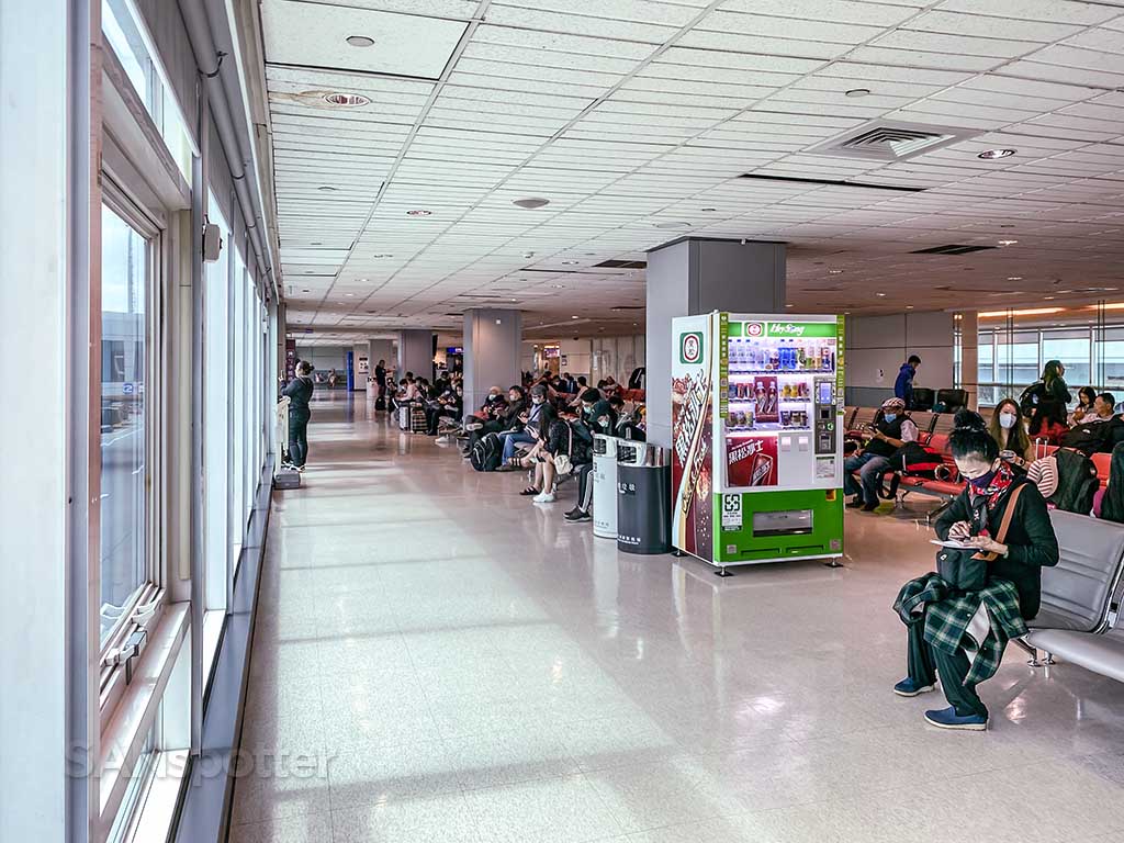 TPE área do portão do aeroporto
