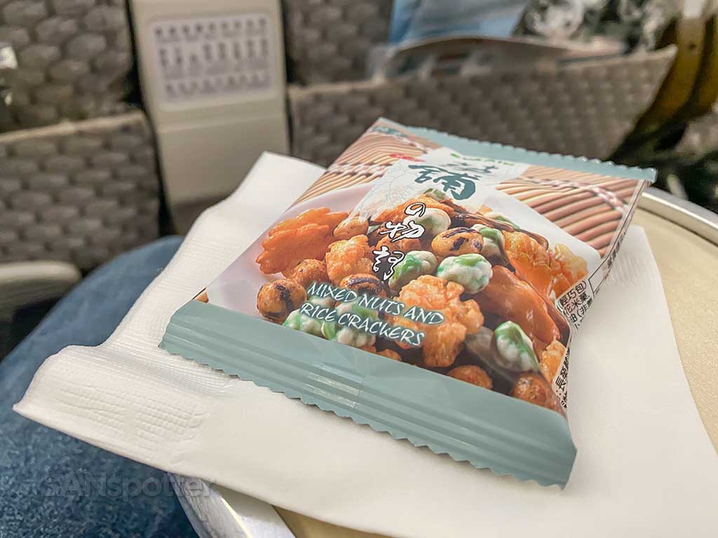 EVA Air Premium Economy snack