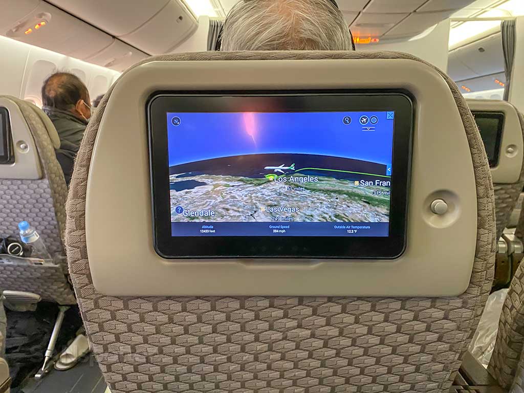 Eva Air arrival in los angeles