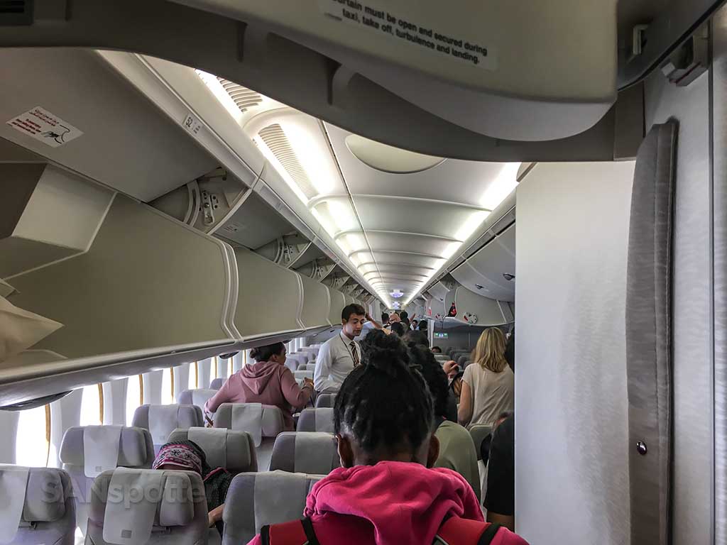 Emirates A380 economy class