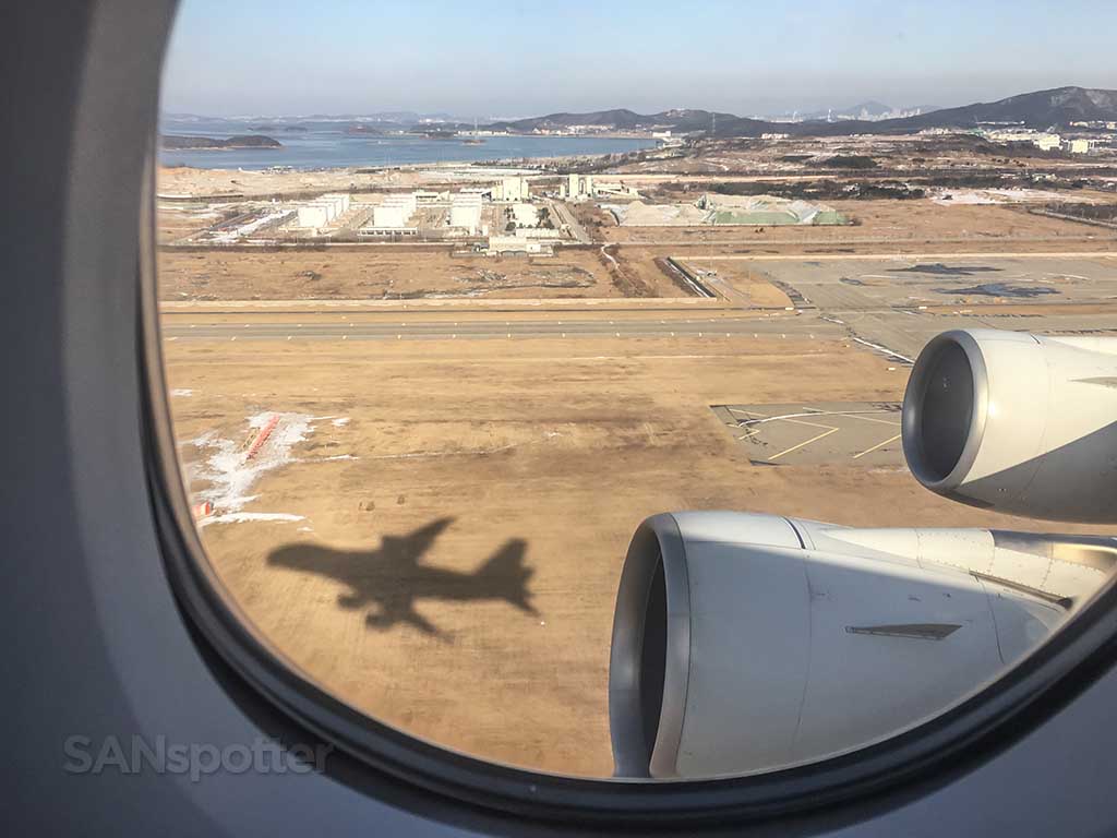 A380 takeoff from inside