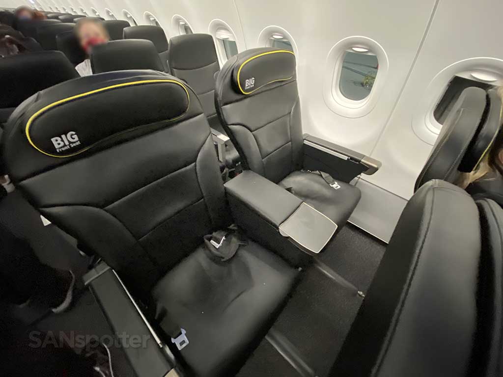 spirit airlines new big front seats