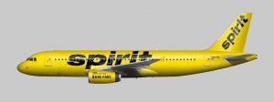 Spirit Airlines livery A320