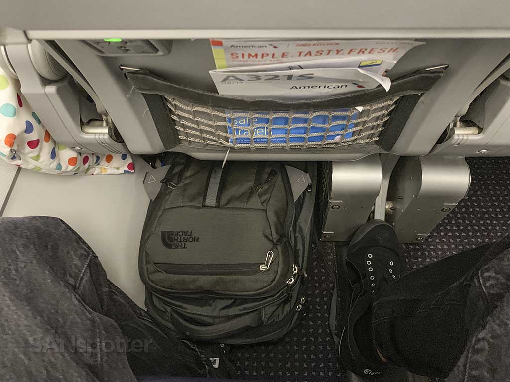 American Airlines economy class leg room