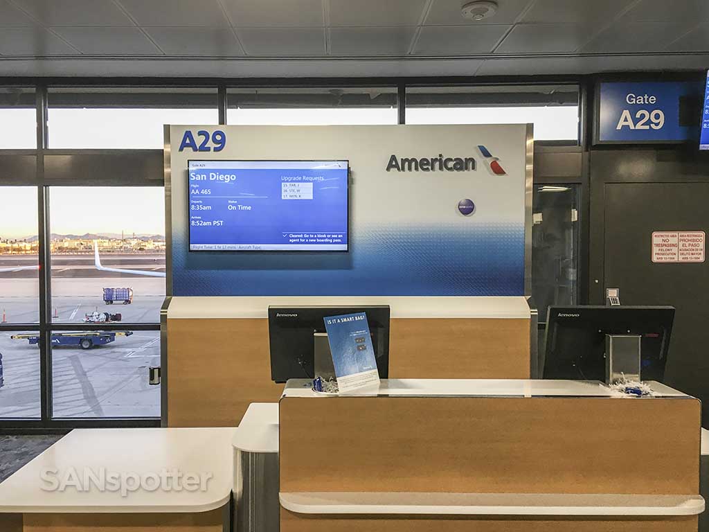 American Airlines check in desk