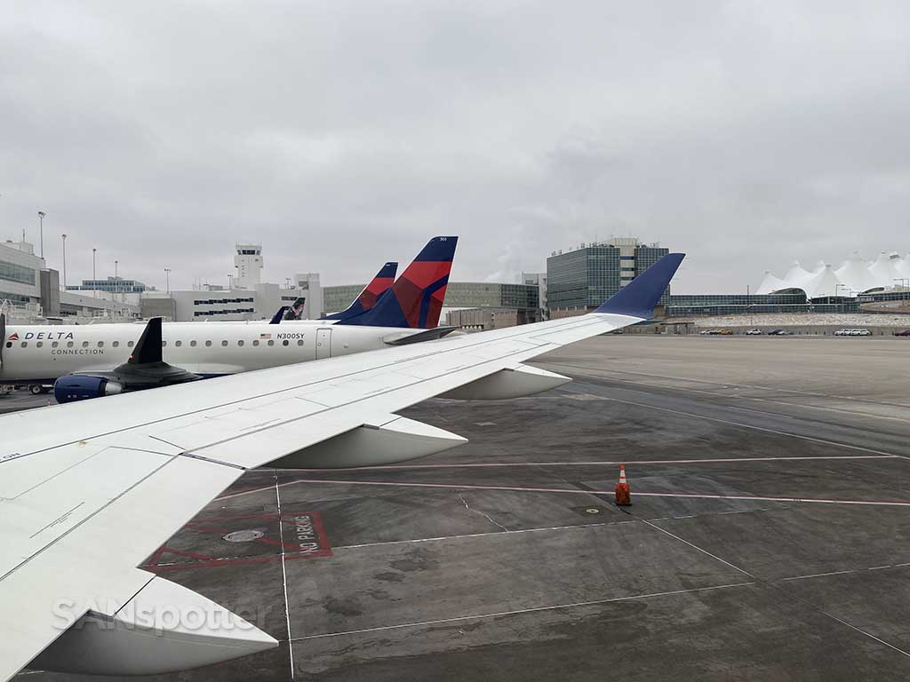 Overcast skies Denver airport 