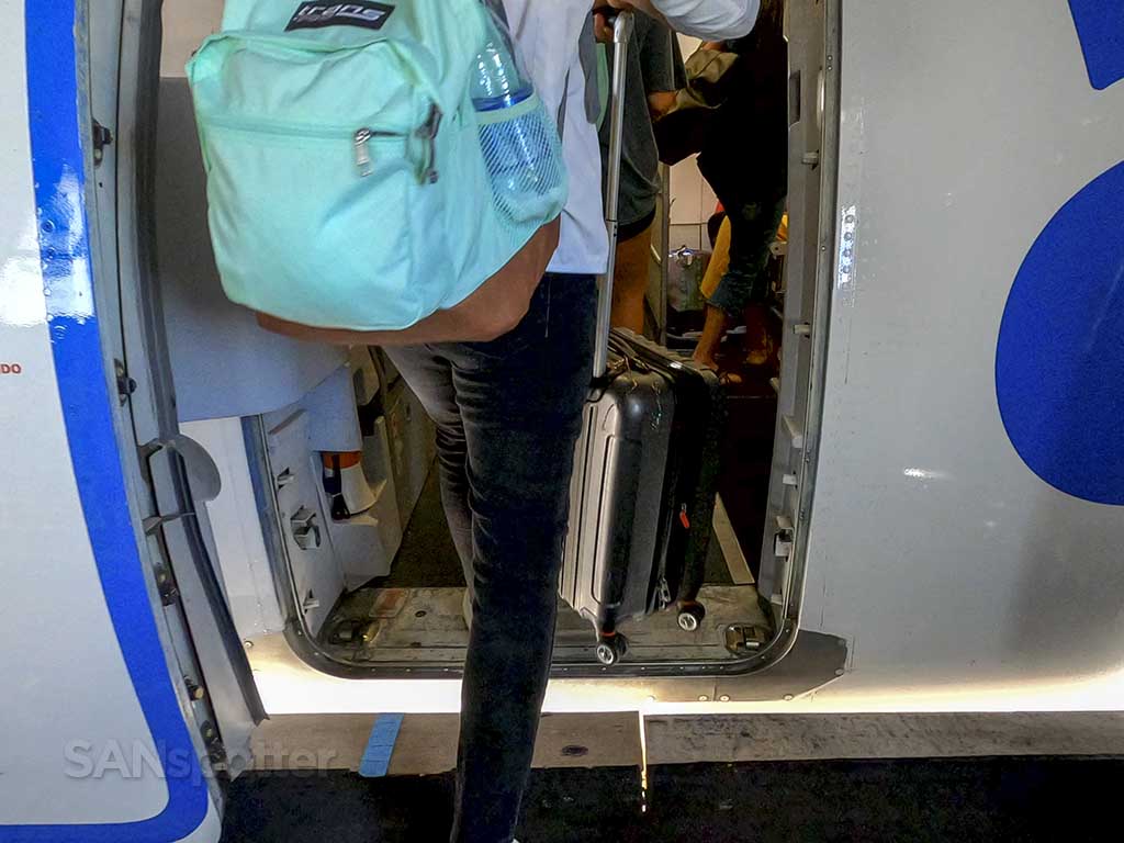 Allegiant air A319 boarding door