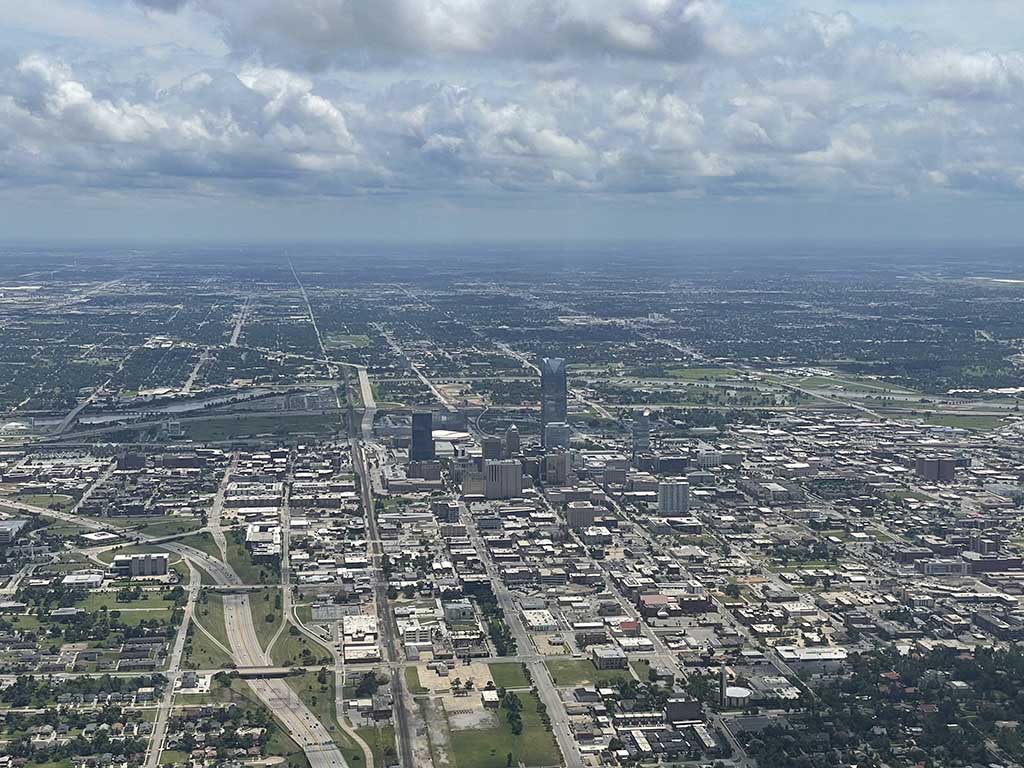 Overflying Oklahoma City