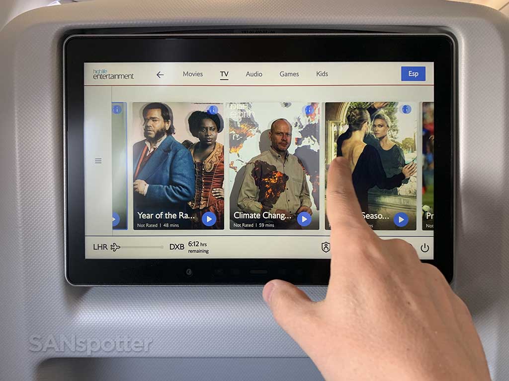 British Airways Highlife Entertainment