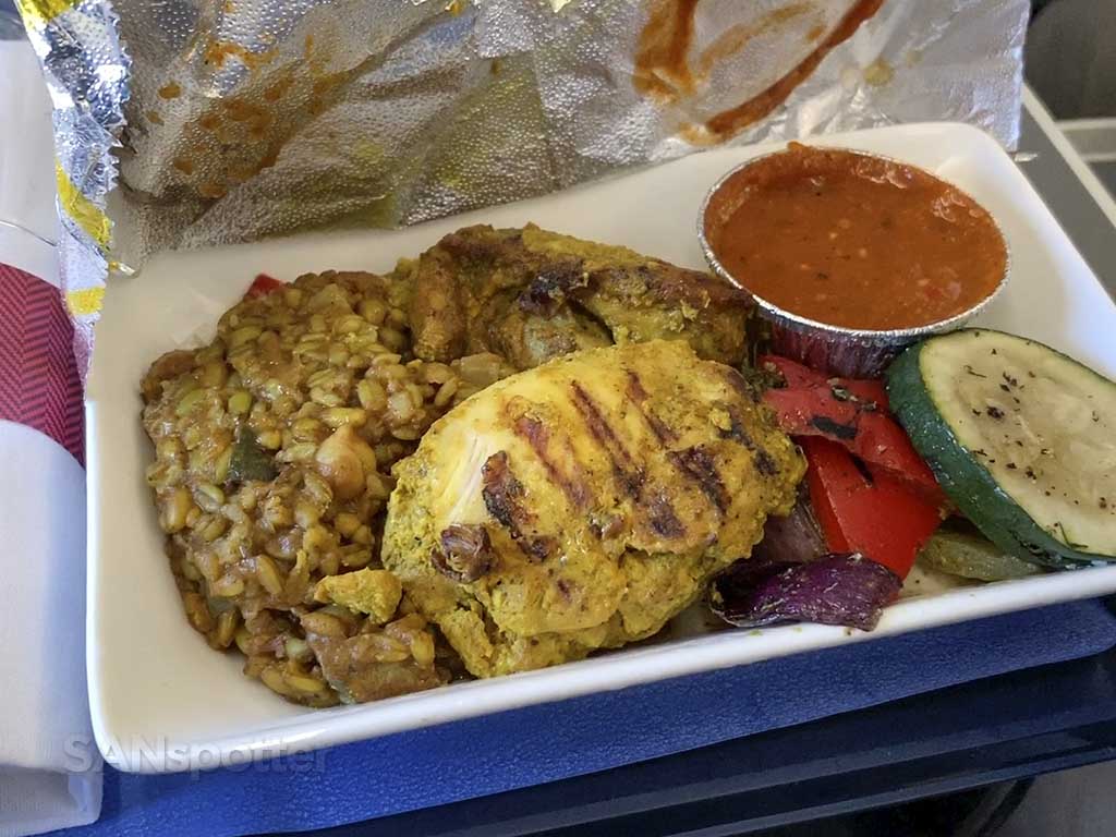 British Airways Premium Economy food