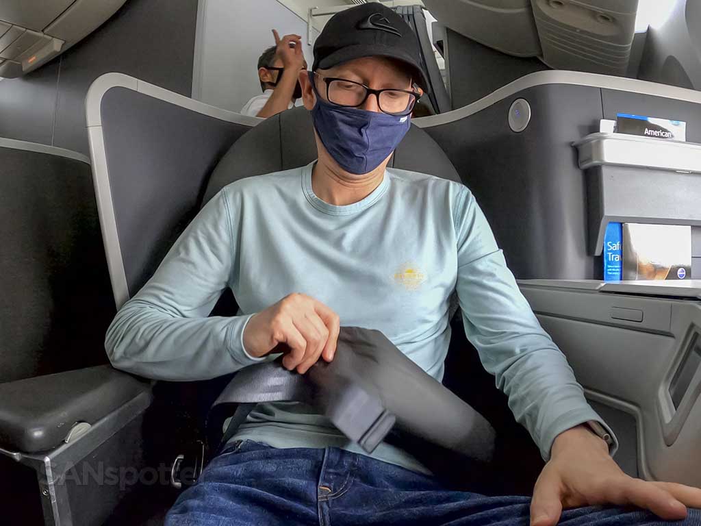 SANspotter American Airlines seatbelt