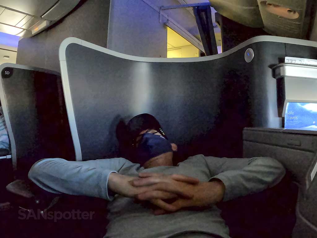 American Airlines 777-200 business class lie flat seat
