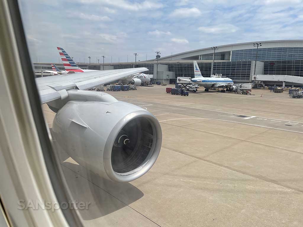 View from seat 4A