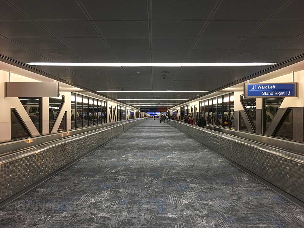 Phoenix airport terminal connection walkway