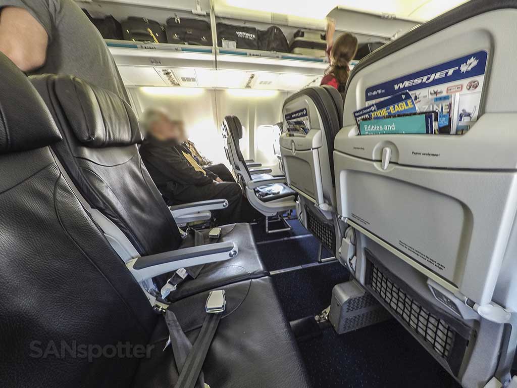 No video screens westjet seats