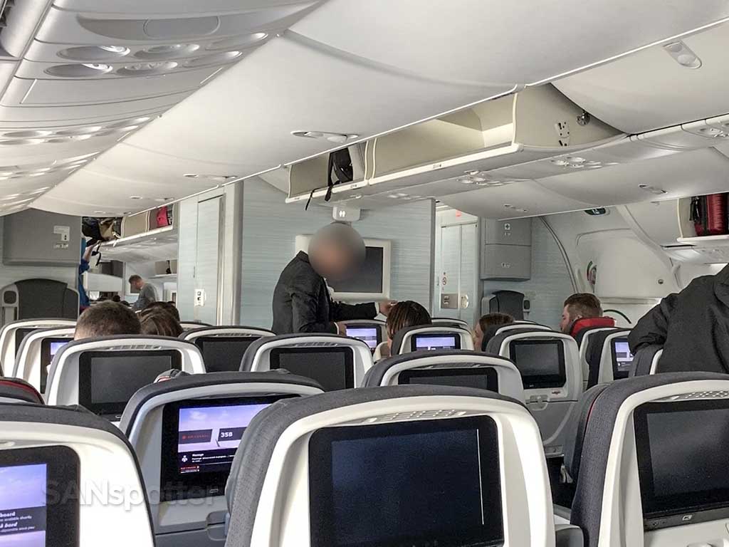Air Canada in seat video screens