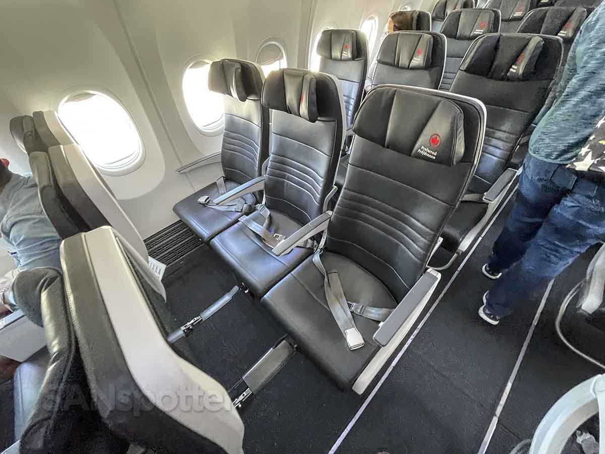 Air Canada 737 MAX 9 Preferred seats