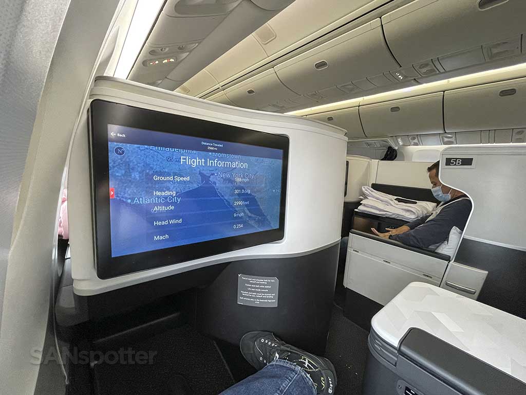 Delta studio flight information screen