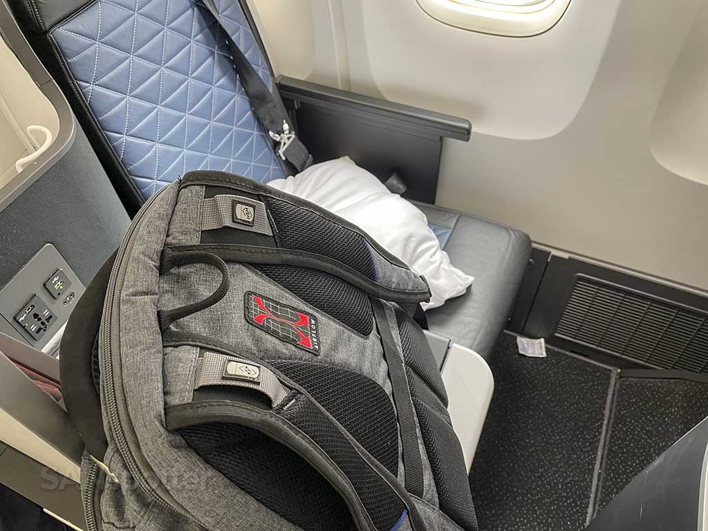 Delta one seat and backpack