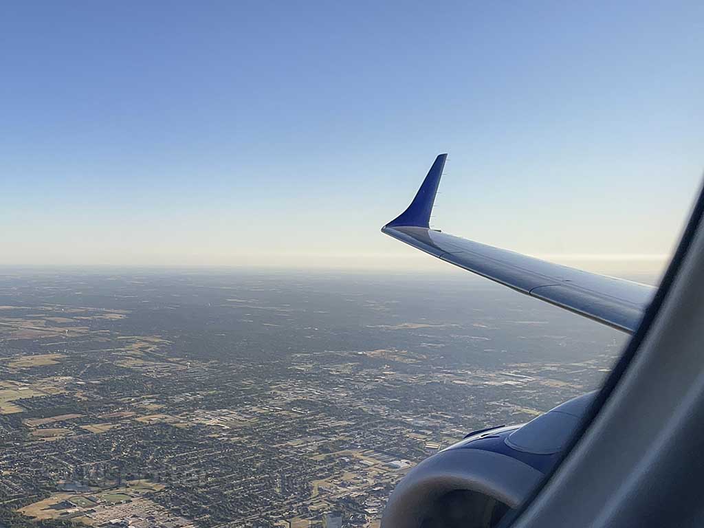 Flying over Oklahoma City