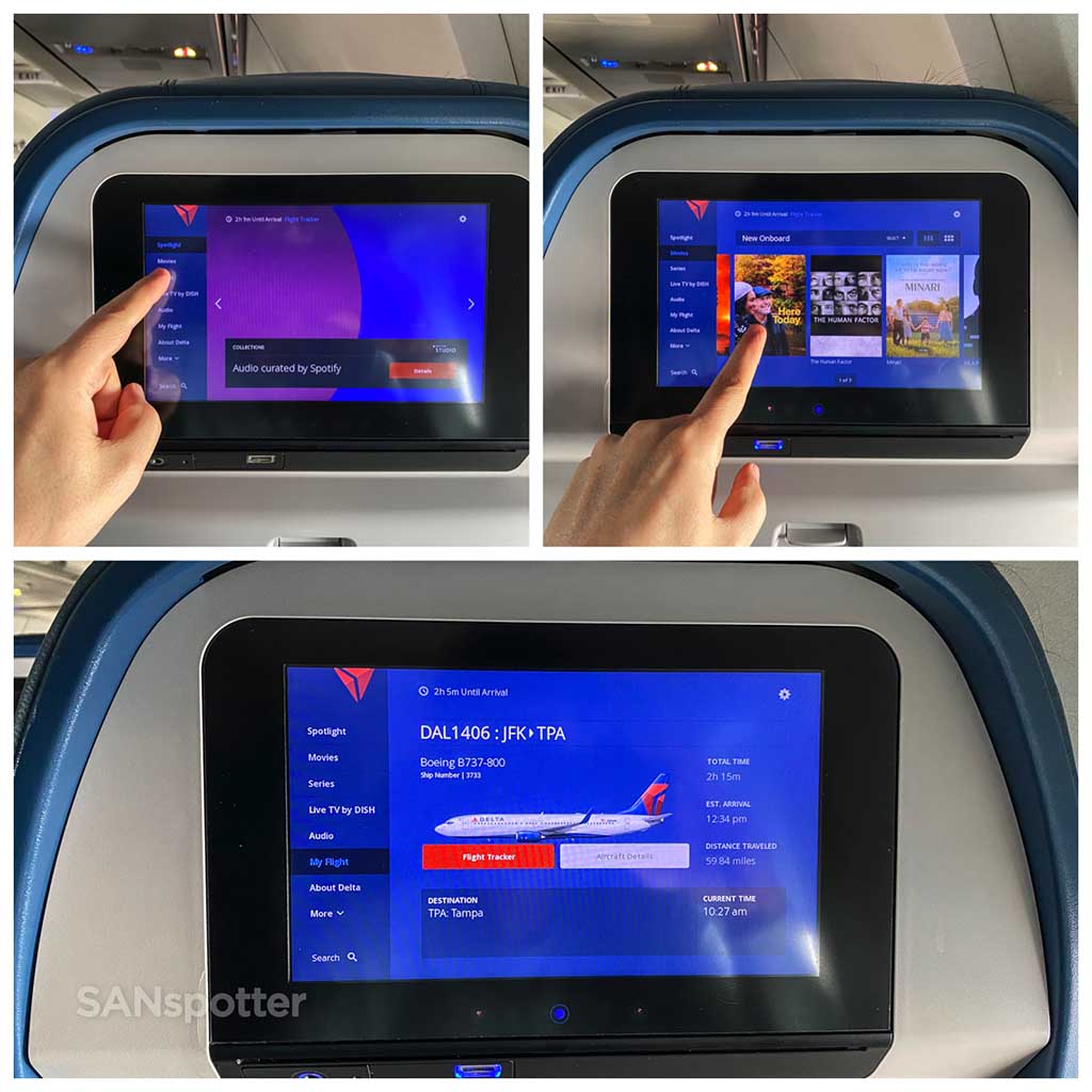 Delta Studio video screens 737-800