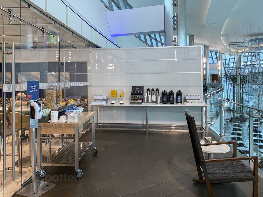 Food on terrace San Diego airport delta Sky Club