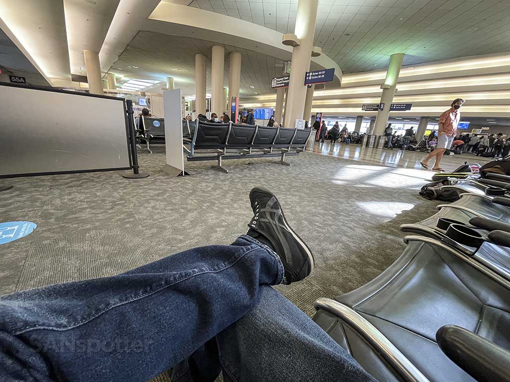 waiting for JetBlue flight at LAX terminal 5