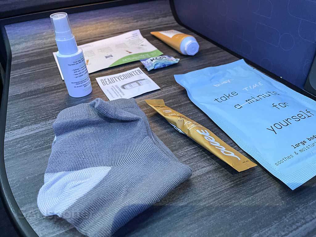 Jetblue mint amenity kit contents