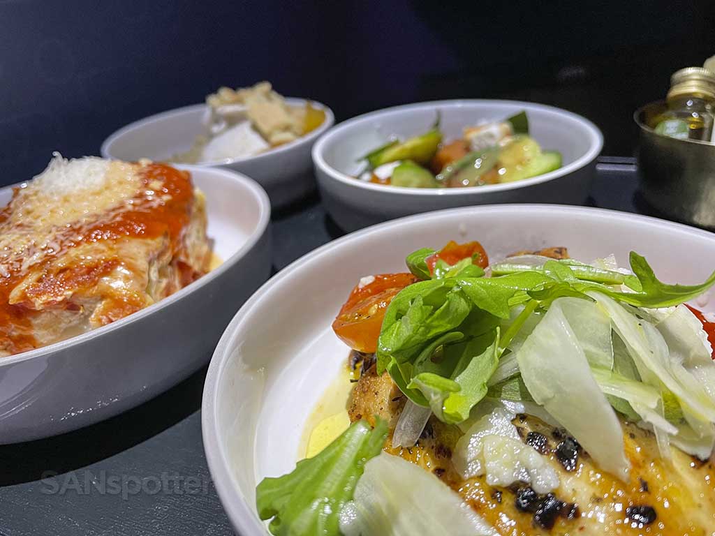 Jetblue mint suites food close up