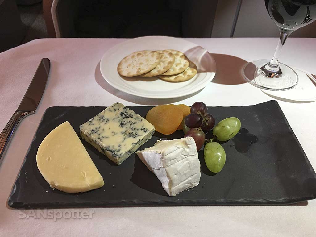 Emirates first class food