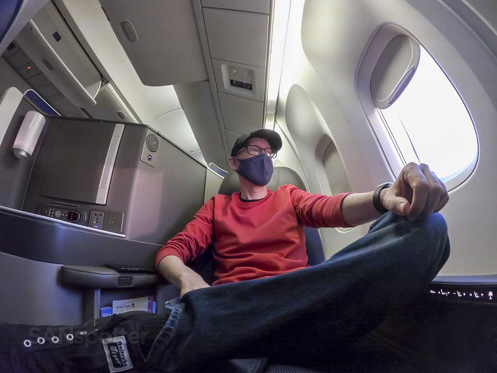 SANspotter selfie United Polaris 767-300