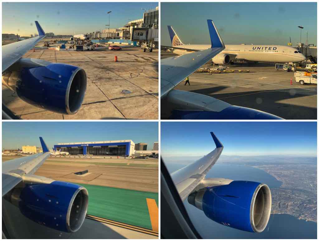 United 767-300 taxi and takeoff LAX