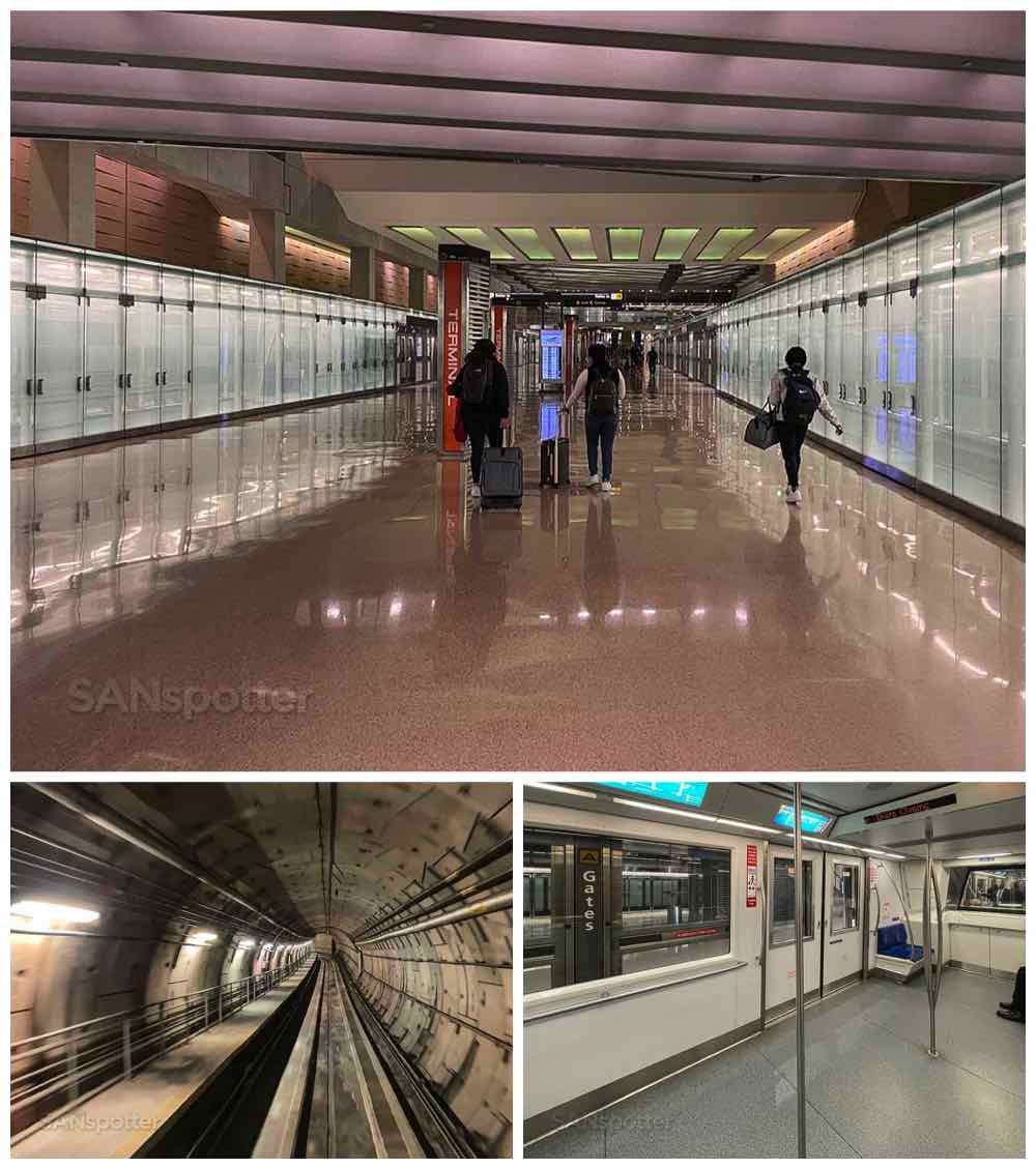 IAD airport underground train