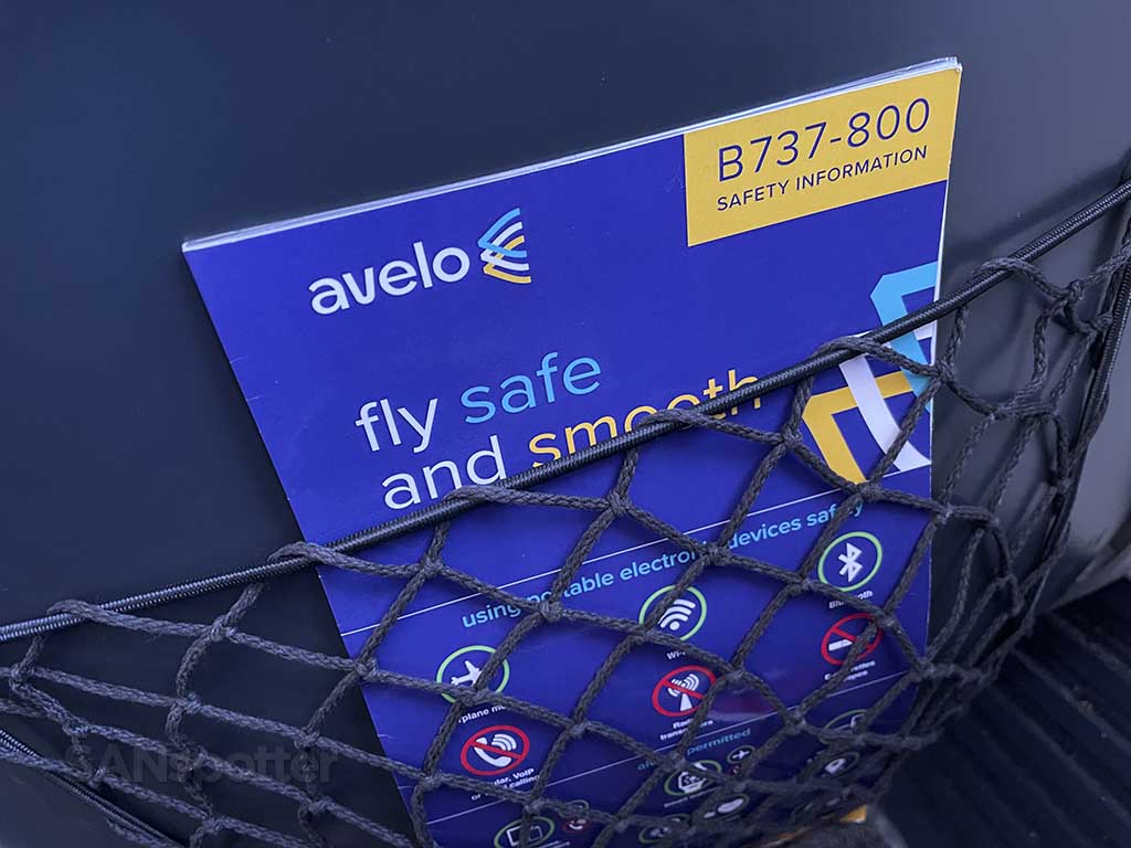 Avelo airlines safety card cover