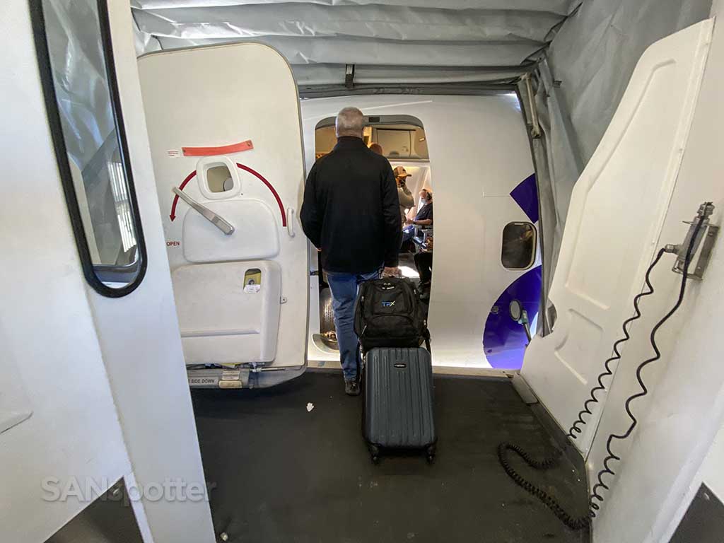 Avelo Airlines 737-800 boarding door