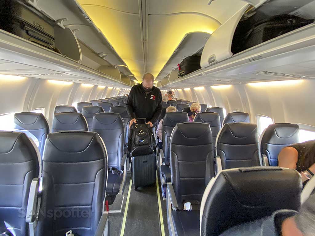 The Avelo Airlines 737-800 interior