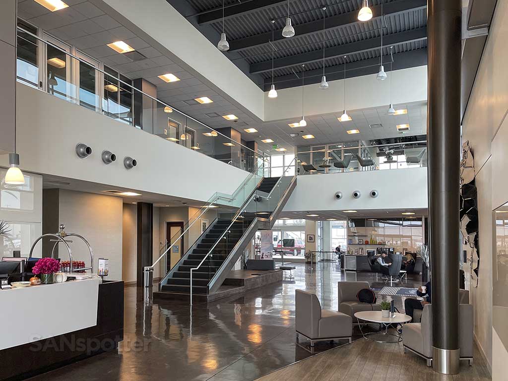 Signature flight support terminal inside SAN