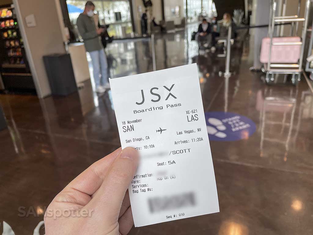 JetSuiteX boarding pass 