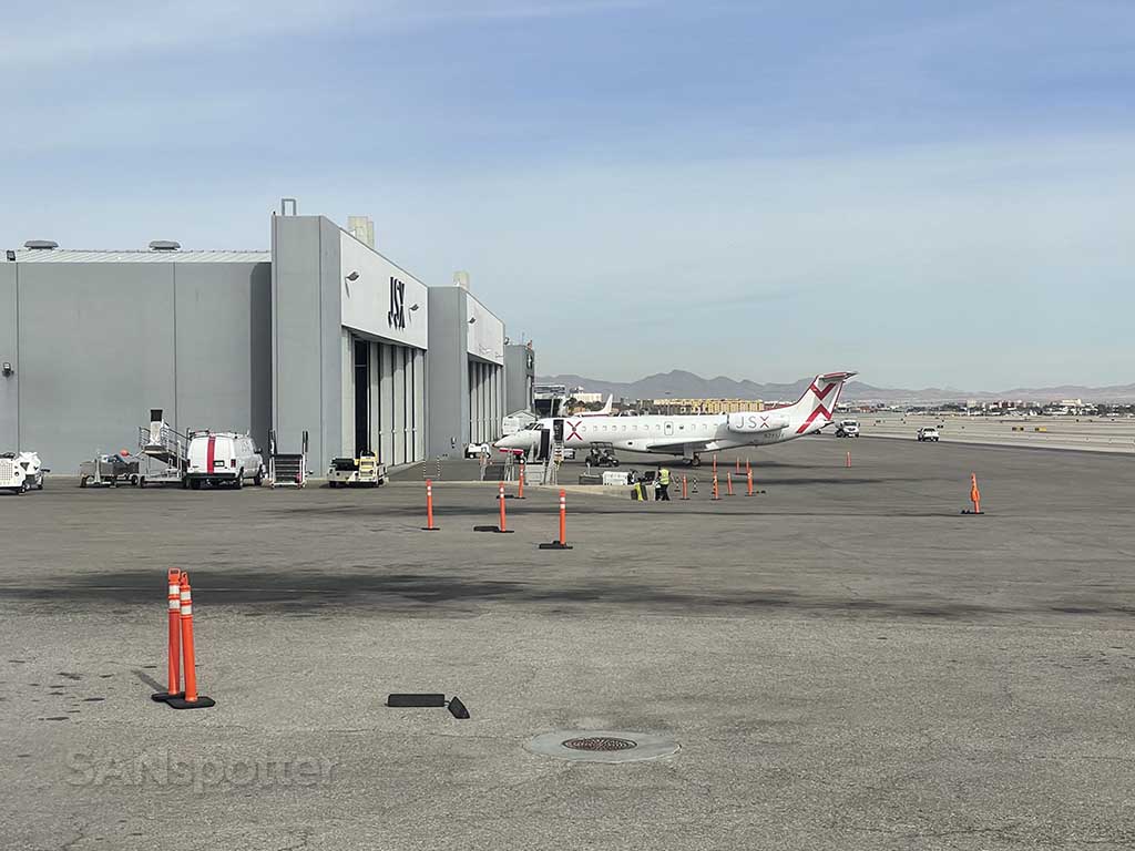 JSX airlines hangar Las Vegas airport 
